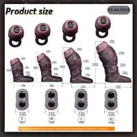 4.13in 4.96in 5.91in 6.53in Real Flexible Realistic Texture Dildo Sleeve