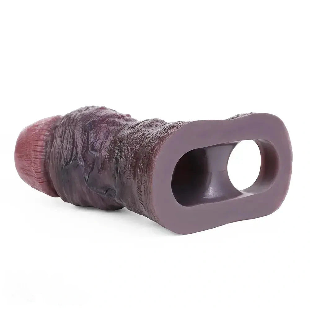 4.13in 4.96in 5.91in 6.53in Real Flexible Realistic Texture Dildo Sleeve