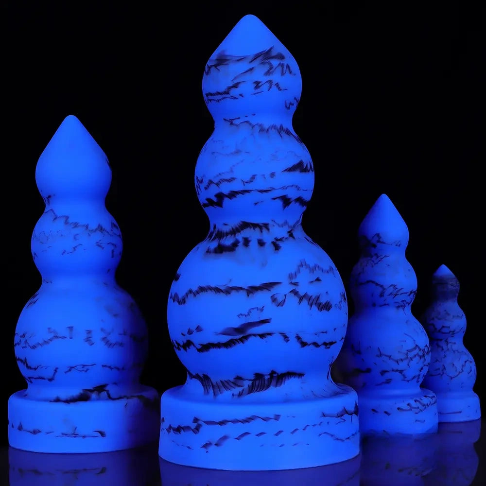 4.13in 6.1in 8.07in 11.43in Fantasy Silicone Soft Butt Plug Dildo