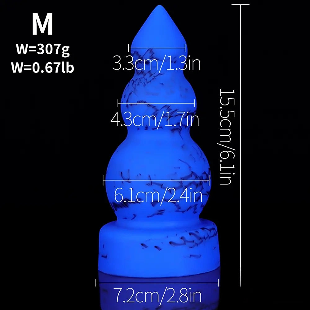 4.13in 6.1in 8.07in 11.43in Fantasy Silicone Soft Butt Plug Dildo