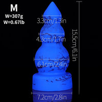 4.13in 6.1in 8.07in 11.43in Fantasy Silicone Soft Butt Plug Dildo