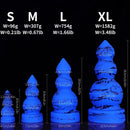 4.13in 6.1in 8.07in 11.43in Fantasy Silicone Soft Butt Plug Dildo