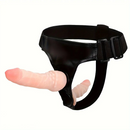 4.13in 6.5in Double Strapon Dildos For Women PVC Polyester with Harness Belt