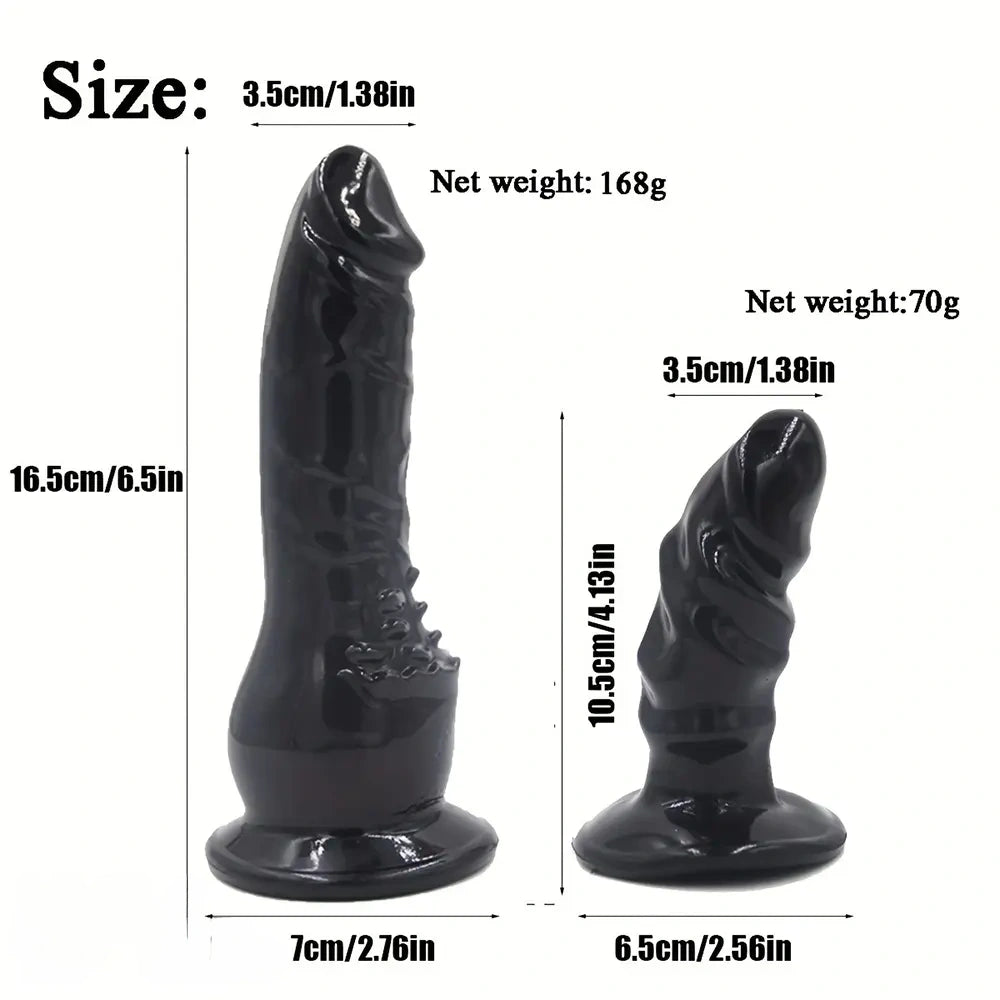 4.13in 6.5in Double Strapon Dildos For Women PVC Polyester with Harness Belt