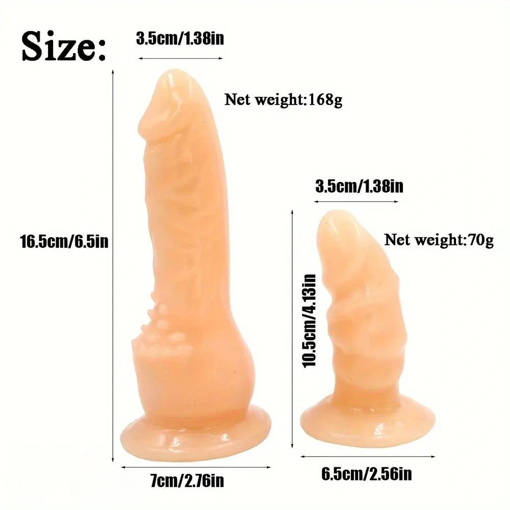 4.13in 6.5in Double Strapon Dildos For Women PVC Polyester with Harness Belt