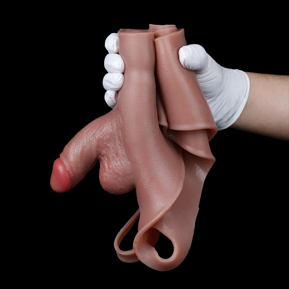 4.13in Realistic Small Solid Dildo Panty For Lesbian With Vaginal Opening