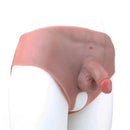 4.13in Realistic Small Solid Dildo Panty For Lesbian With Vaginal Opening