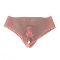 4.13in Realistic Small Solid Dildo Panty For Lesbian With Vaginal Opening