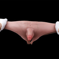 4.13in Realistic Small Solid Dildo Panty For Lesbian With Vaginal Opening
