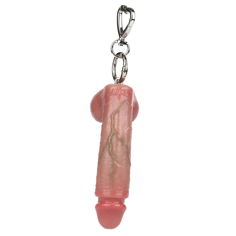 4.13in Silicone Small Soft Lifelike Dildo Key Chain Vaginal Real Masturbator