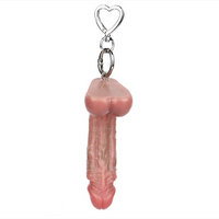 4.13in Silicone Small Soft Lifelike Dildo Key Chain Vaginal Real Masturbator