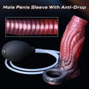 4.13in Squirting Tentacle Monster Dildo Sleeve Penis Ring Prevent Dislodgement