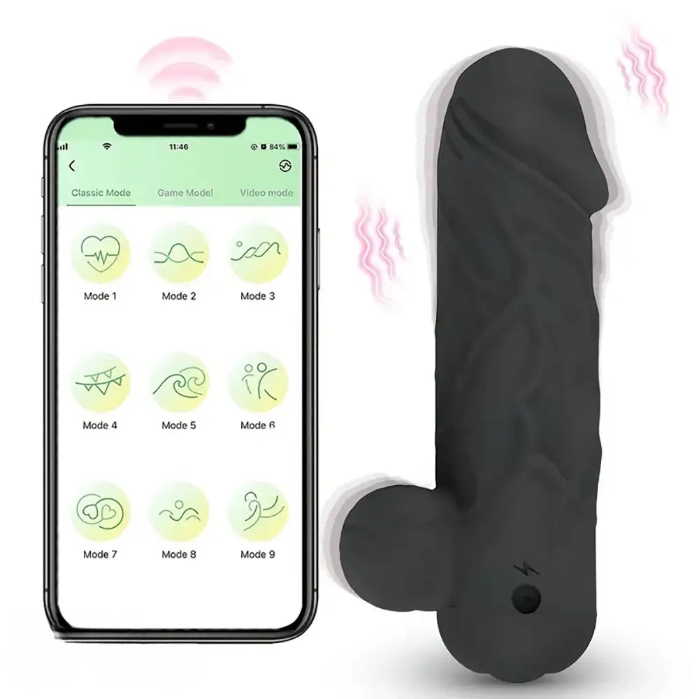 4.13in Vibrating App Controlled Small Automatic Dildo For Female