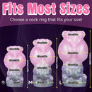 4.17in 4.84in 5.62in Monster Knot Cock Sleeve Dildo Hollow Male Device