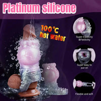 4.17in 4.84in 5.62in Monster Knot Cock Sleeve Dildo Hollow Male Device