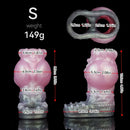 4.17in 4.84in 5.62in Monster Knot Cock Sleeve Dildo Hollow Male Device