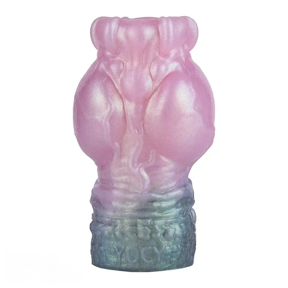 4.17in 4.84in 5.62in Monster Knot Cock Sleeve Dildo Hollow Male Device