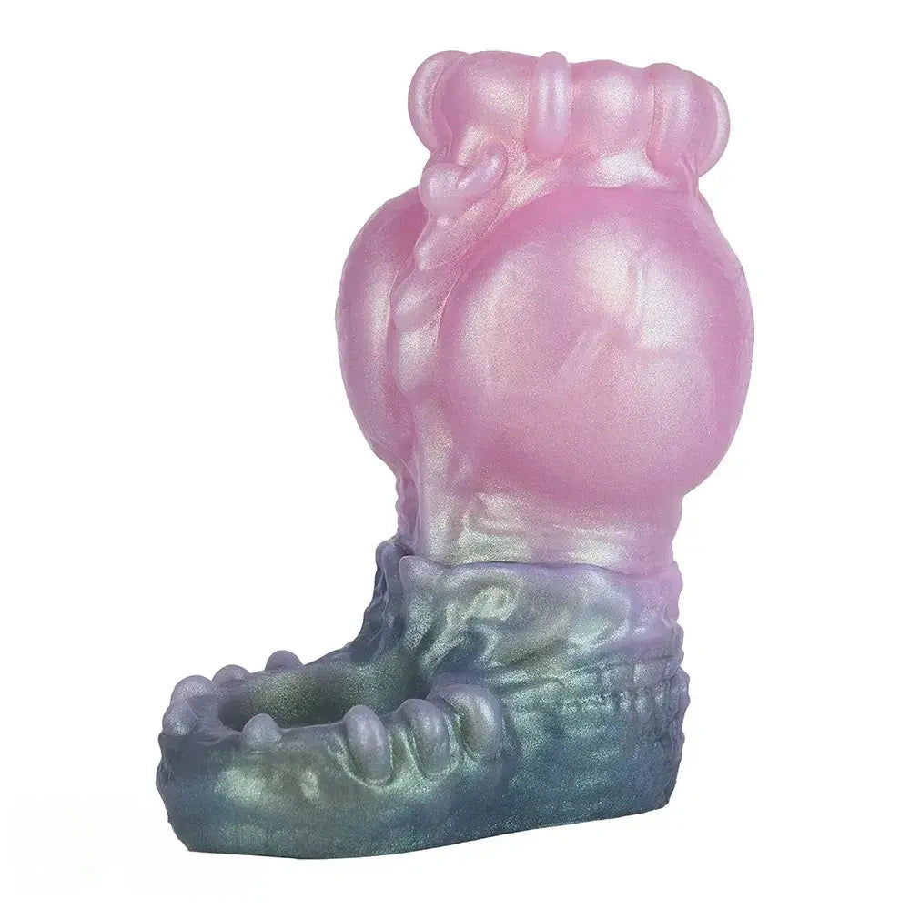 4.17in 4.84in 5.62in Monster Knot Cock Sleeve Dildo Hollow Male Device