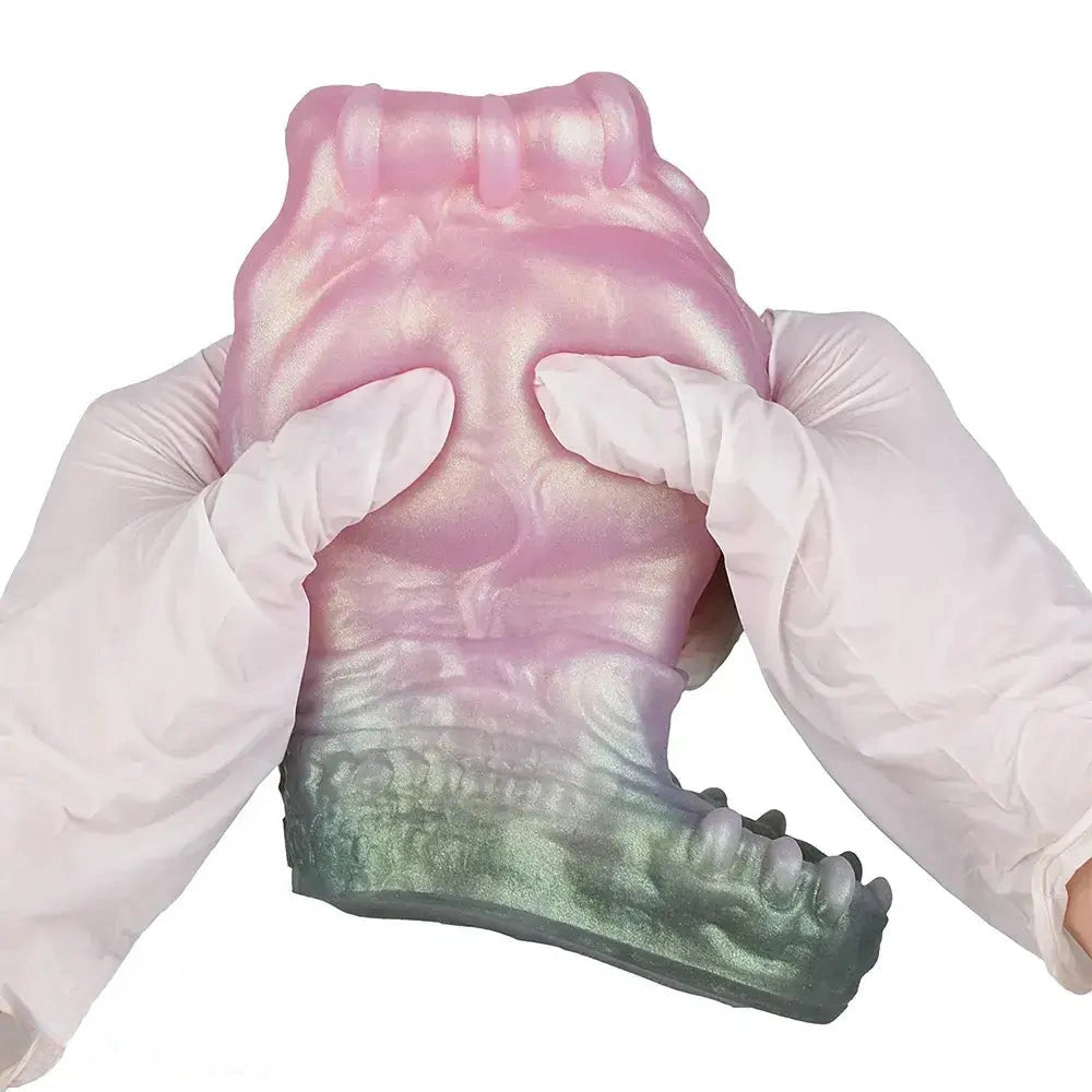 4.17in 4.84in 5.62in Monster Knot Cock Sleeve Dildo Hollow Male Device