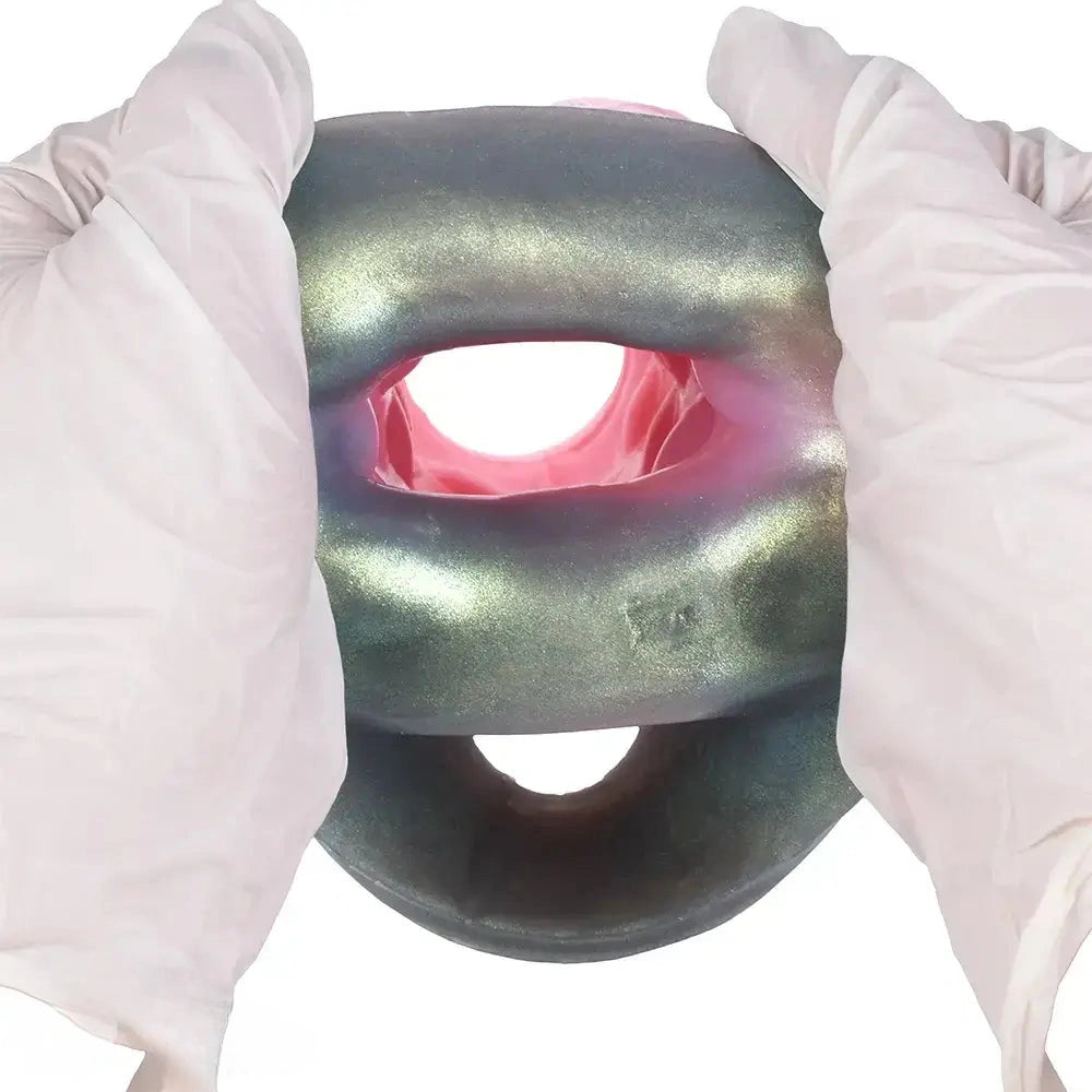 4.17in 4.84in 5.62in Monster Knot Cock Sleeve Dildo Hollow Male Device