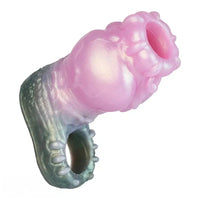 4.17in 4.84in 5.62in Monster Knot Cock Sleeve Dildo Hollow Male Device