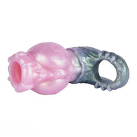 4.17in 4.84in 5.62in Monster Knot Cock Sleeve Dildo Hollow Male Device