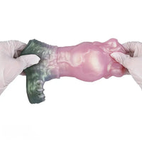 4.17in 4.84in 5.62in Monster Knot Cock Sleeve Dildo Hollow Male Device