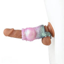 4.17in 4.84in 5.62in Monster Knot Cock Sleeve Dildo Hollow Male Device