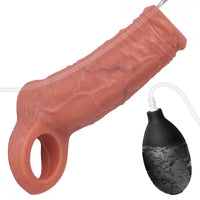 4.1in 4.7in Realistic Squirting Dildo Sleeve Reusable Erotica For Couples
