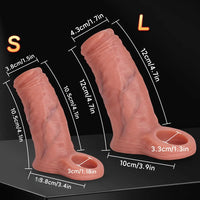 4.1in 4.7in Realistic Squirting Dildo Sleeve Reusable Erotica For Couples