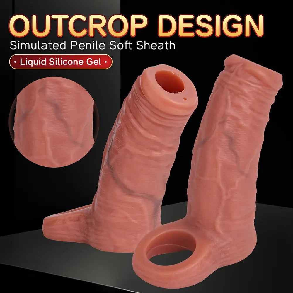 4.1in 4.7in Realistic Squirting Dildo Sleeve Reusable Erotica For Couples