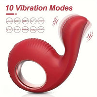 4.1in Finger Vibrating Automatic Women Dildo For G-spot Clitoral Vibrator
