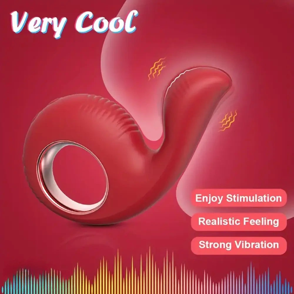 4.1in Finger Vibrating Automatic Women Dildo For G-spot Clitoral Vibrator