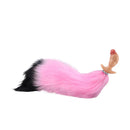 4.1in Fox Tail Wear Anchor Silicone Dildo Butt Plug For BDSM Role Sex Play