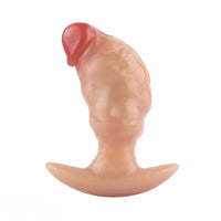 4.1in Fox Tail Wear Anchor Silicone Dildo Butt Plug For BDSM Role Sex Play