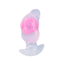 4.1in Fox Tail Wear Anchor Silicone Dildo Butt Plug For BDSM Role Sex Play