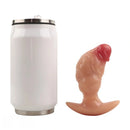 4.1in Fox Tail Wear Anchor Silicone Dildo Butt Plug For BDSM Role Sex Play