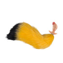4.1in Fox Tail Wear Anchor Silicone Dildo Butt Plug For BDSM Role Sex Play