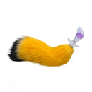 4.1in Fox Tail Wear Anchor Silicone Dildo Butt Plug For BDSM Role Sex Play
