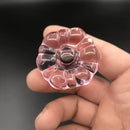 4.1in Small BDSM Glass Flower Bottom Dildo For Women Men Sex Toy
