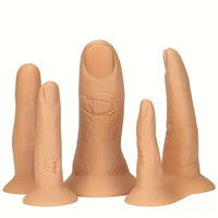 4.21in 5in 5.7in 6.3in 6.7in Five Thumbs Silicone Finger Dildo