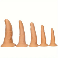 4.21in 5in 5.7in 6.3in 6.7in Five Thumbs Silicone Finger Dildo