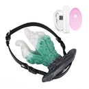 4.25in 5.15in 6.22in Fantasy Anchor Strap on Vibrating Mouth Gag Tentacle Dildo
