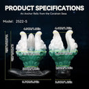 4.25in 5.15in 6.22in Fantasy Anchor Strap on Vibrating Mouth Gag Tentacle Dildo