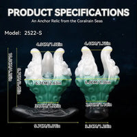 4.25in 5.15in 6.22in Fantasy Anchor Strap on Vibrating Mouth Gag Tentacle Dildo