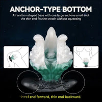 4.25in 5.15in 6.22in Fantasy Anchor Strap on Vibrating Mouth Gag Tentacle Dildo