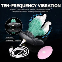 4.25in 5.15in 6.22in Fantasy Anchor Strap on Vibrating Mouth Gag Tentacle Dildo