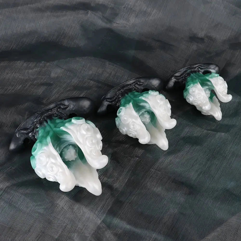 4.25in 5.15in 6.22in Fantasy Anchor Strap on Vibrating Mouth Gag Tentacle Dildo
