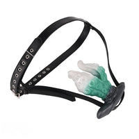 4.25in 5.15in 6.22in Fantasy Anchor Strap on Vibrating Mouth Gag Tentacle Dildo