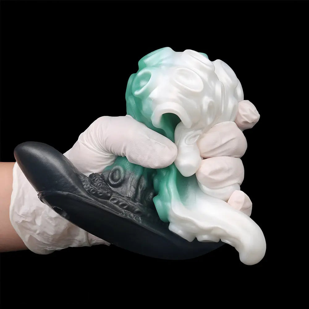 4.25in 5.15in 6.22in Fantasy Anchor Strap on Vibrating Mouth Gag Tentacle Dildo